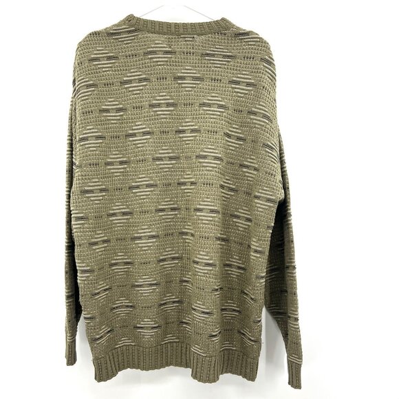 Vintage Jantzen Classics Green Acrylic Grandpa Sweater Men's XL - Picture 4 of 4